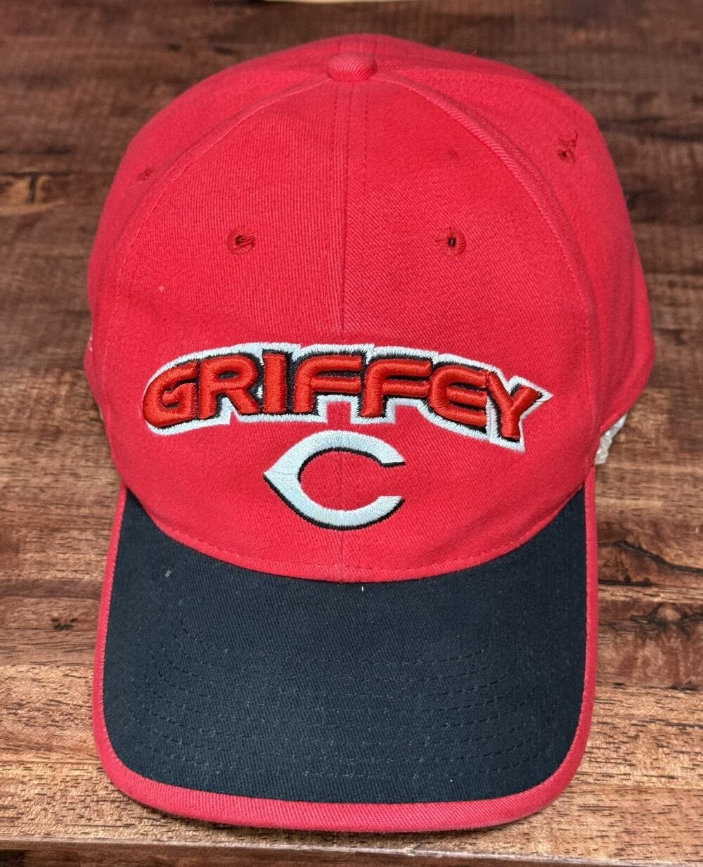 Cincinnati Reds Ken Griffey Jr Hat Cap Red Strap Back
